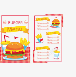 套餐模板美味汉堡套餐模板高清图片