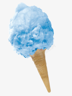 蓝色创意冰淇淋素材