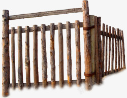 木质篱笆木质栅栏高清图片