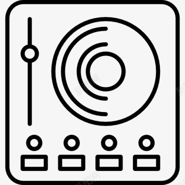 DJ音乐播放器图标图标