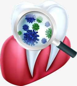 被细菌啃食的牙齿牙齿上的细菌高清图片
