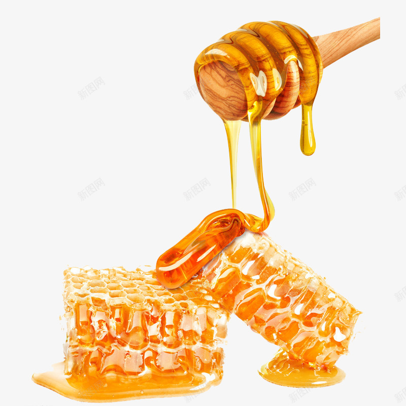 蜂蜜片png免抠素材_新图网 https://ixintu.com 健康 原料 美味 美食 营养 蜂蜜 食品 食物