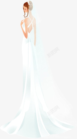 白色新娘美图素材