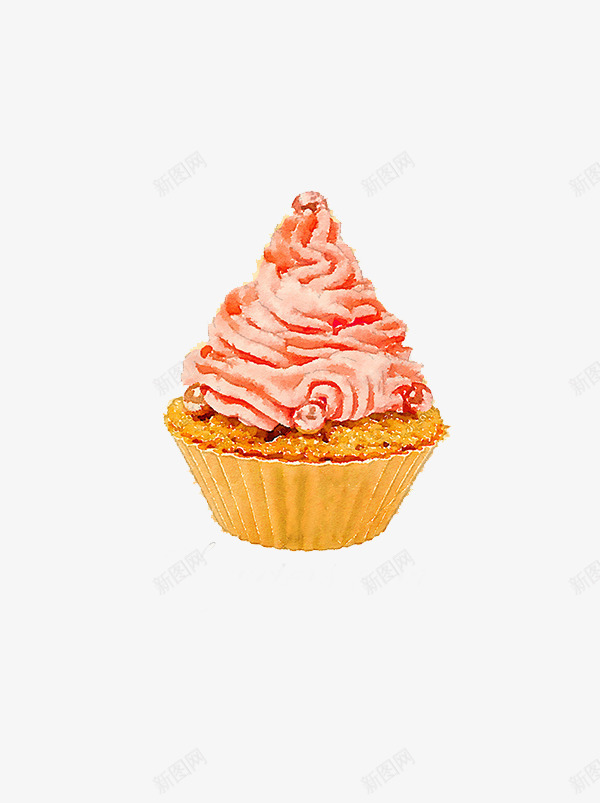 草莓味蛋糕png免抠素材_新图网 https://ixintu.com 奶油 手绘 甜品 糕点 草莓 蛋糕 食物