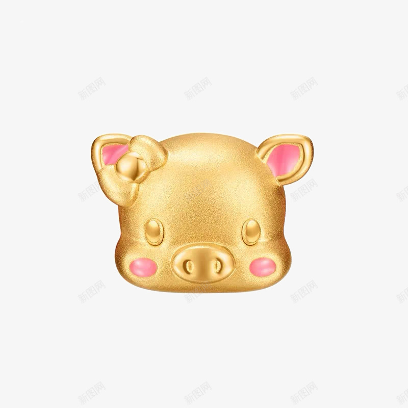 金色萌小猪妹png免抠素材_新图网 https://ixintu.com 小猪妹 猪头配套情头 萌猪 金色
