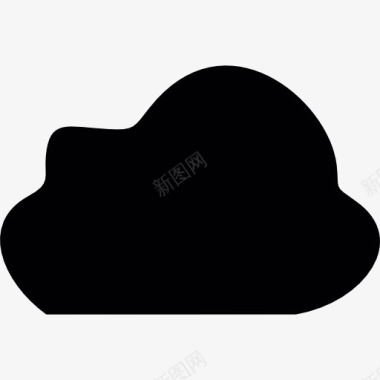 云的形状不规则图标图标