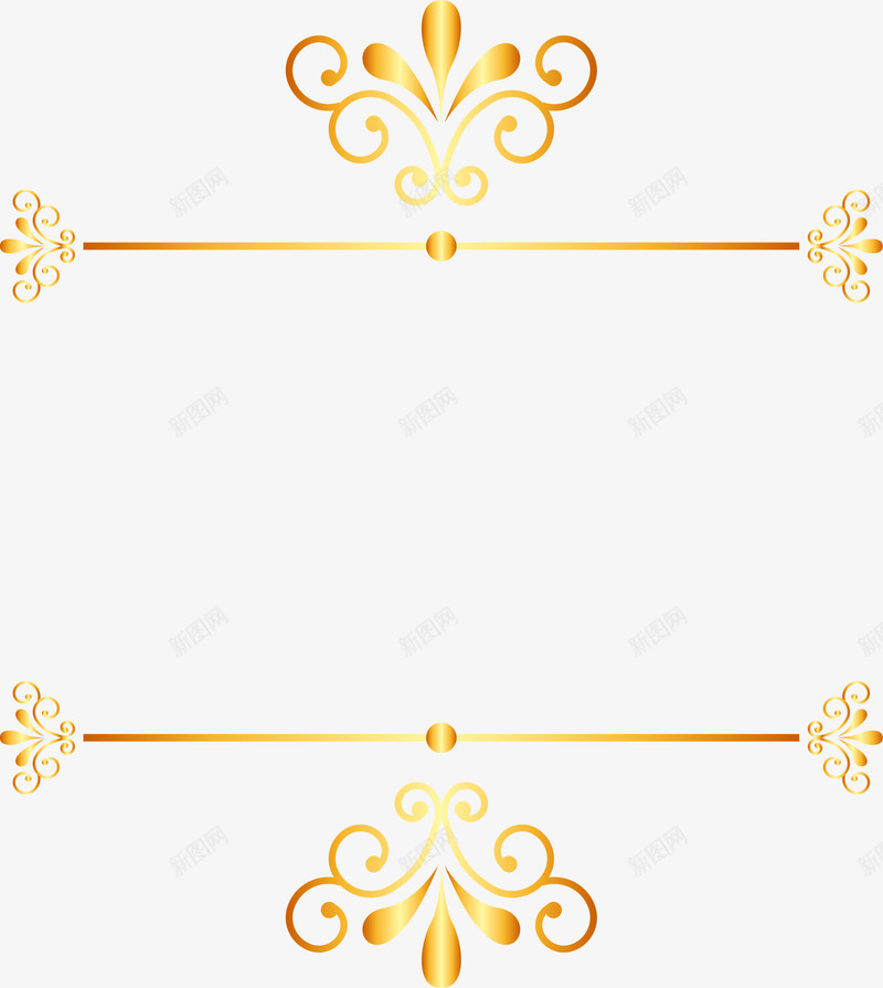 金色尊贵框架png免抠素材_新图网 https://ixintu.com 大气 尊贵 框架 边框纹理 金色 闪耀