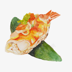 炸鱼肉炸鱼肉手绘画片高清图片
