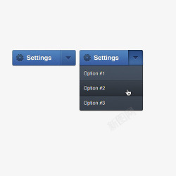 下拉菜单UI按钮素材