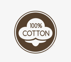 100纯棉100纯棉标识图标高清图片