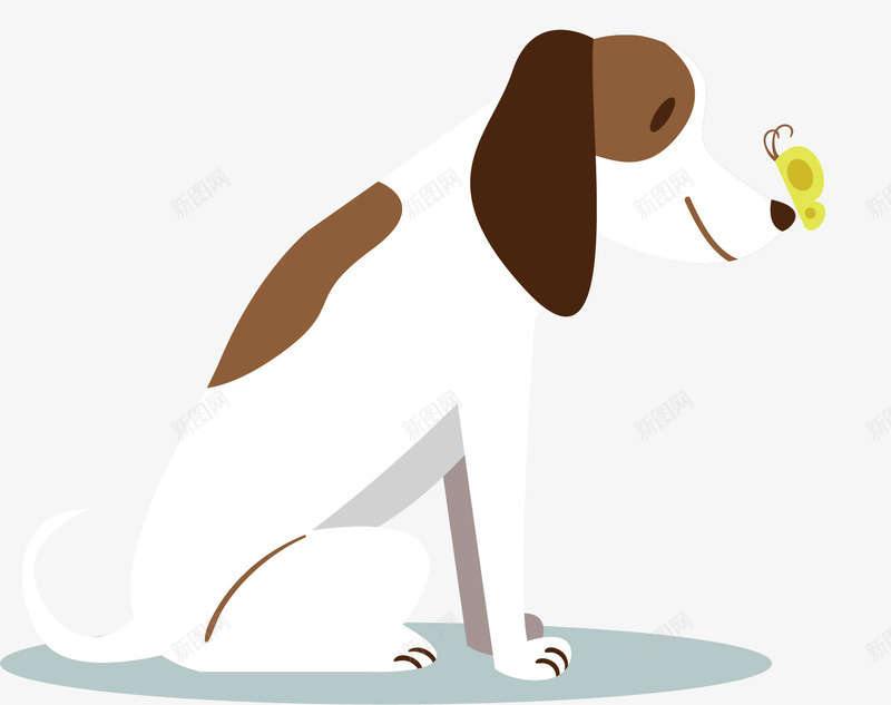 坐着的小狗png免抠素材_新图网 https://ixintu.com 动物 可爱 坐着 宠物 犬类 狗狗 生命 生物 白色