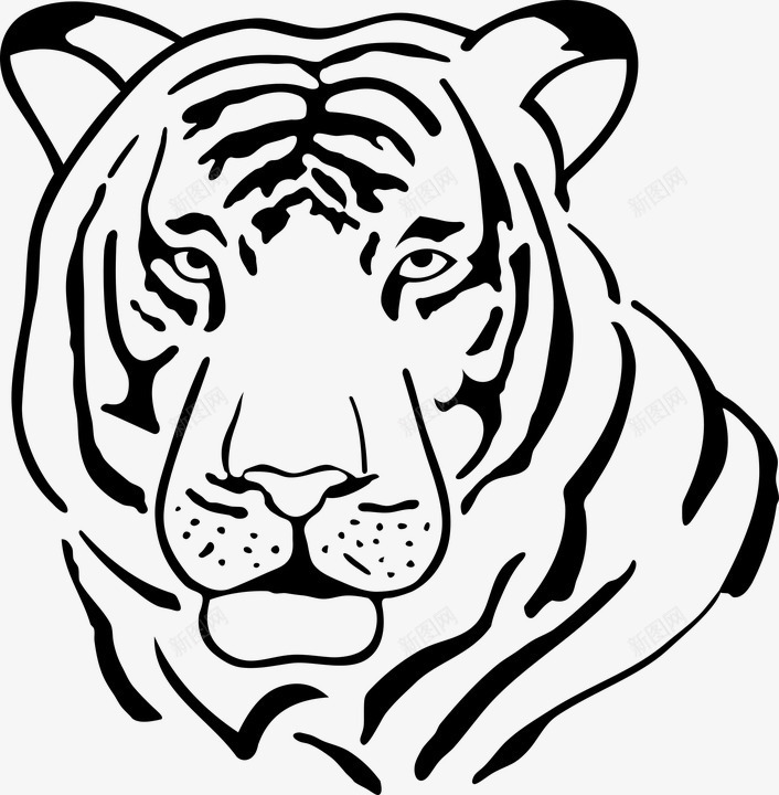 手绘的老虎图标png_新图网 https://ixintu.com png图形 png装饰 动物 手绘 老虎 装饰