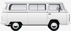 白色巴士卡通乡村巴士高清图片