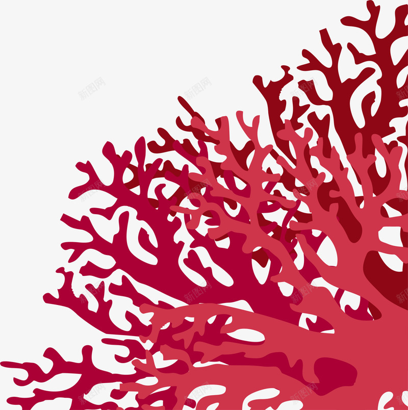 唯美红色珊瑚png免抠素材_新图网 https://ixintu.com 创意珊瑚 唯美珊瑚 小清新 梦幻珊瑚 水彩 红色珊瑚