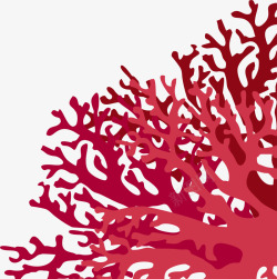 唯美红色珊瑚素材