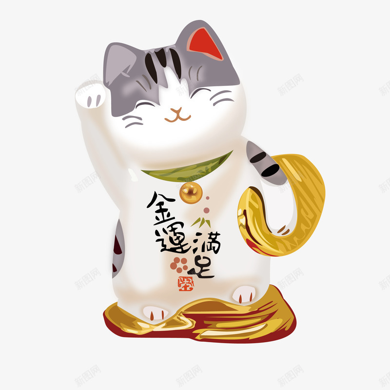 招财猫雕像png免抠素材_新图网 https://ixintu.com png图形 png装饰 招财猫 装饰 雕像