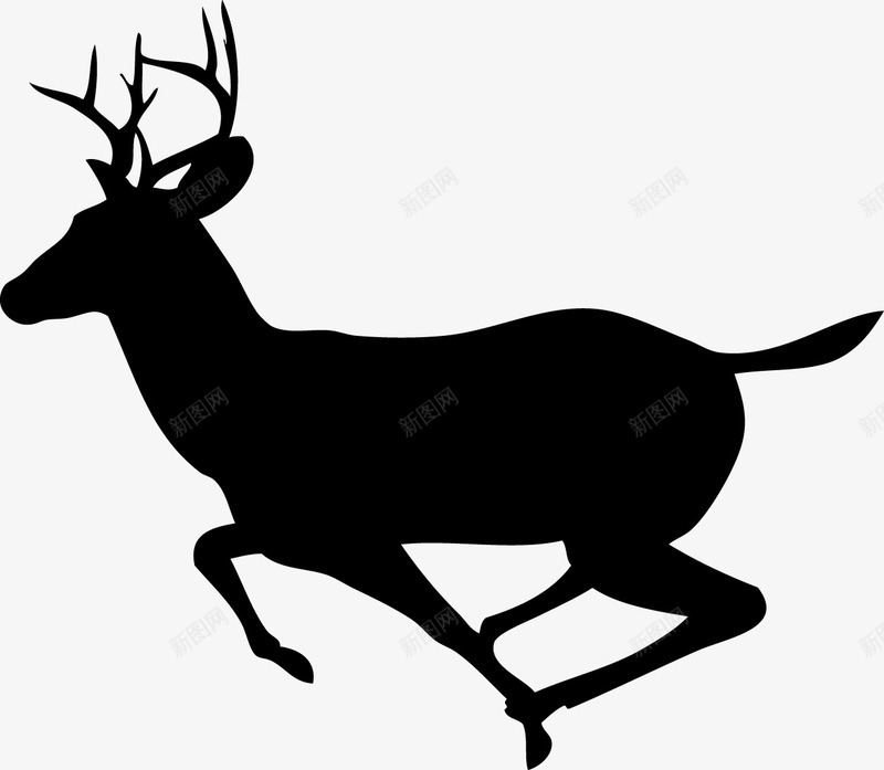 奔跑的小鹿png免抠素材_新图网 https://ixintu.com PNG图形 PNG装饰 动物 小鹿 手绘 装饰