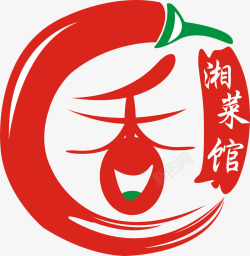 红色香红色湘菜馆logo图标高清图片