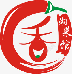 香满园LOGO红色湘菜馆logo图标高清图片