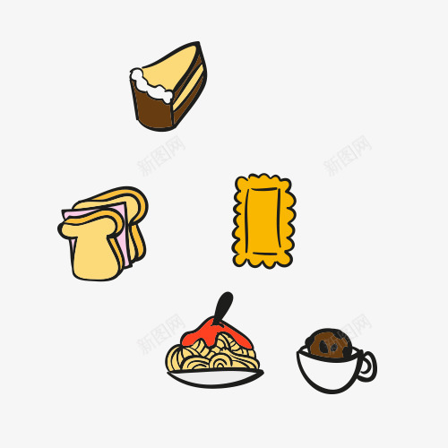 食物图标LOGOpng_新图网 https://ixintu.com 卡通 手绘 食物图标 食物图片