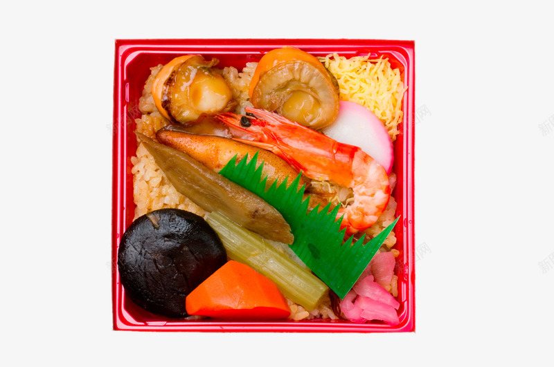 日式料理海鲜盒饭png免抠素材_新图网 https://ixintu.com png图片素材 产品实物 免费png元素 免费png素材 基围虾 日式料理海鲜盒饭 美味 美食 香菇