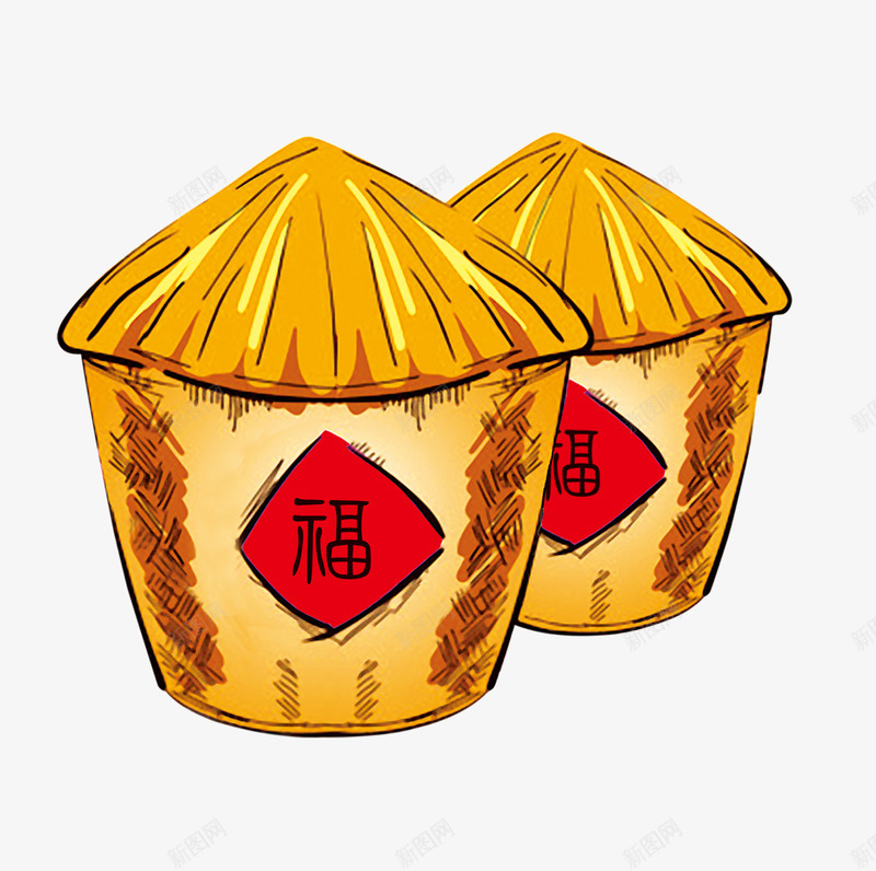 粮仓png免抠素材_新图网 https://ixintu.com 粮仓 粮食 黄色