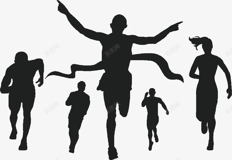 奔跑的人物png免抠素材_新图网 https://ixintu.com 人 人物 奔跑的人物 矢量人 矢量人物 跑人物 高清黑色人物 黑色