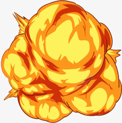 黄色爆炸效果素材