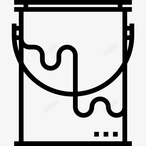 油漆桶图标png_新图网 https://ixintu.com 器皿 图形工具 图形编辑 工具 桶 油漆桶 涂料 界面 艺术与设计