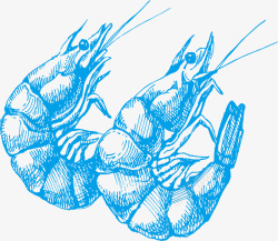 特色海鲜虾片矢量图素材