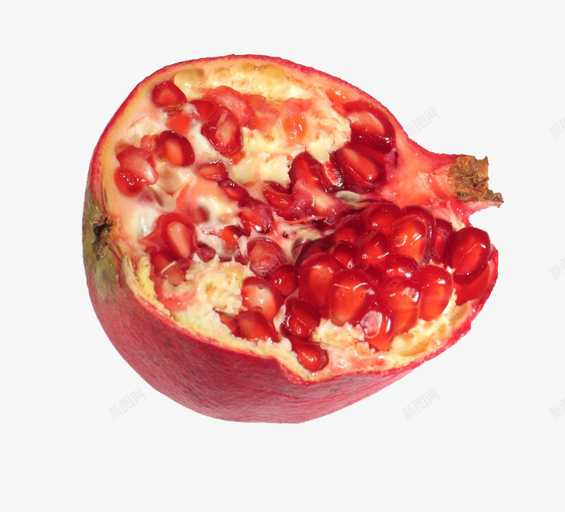 半个石榴png免抠素材_新图网 https://ixintu.com png图片 产品实物 水果 红色 食物