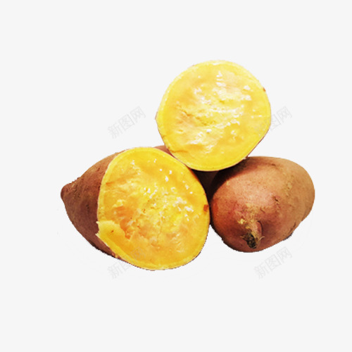 新鲜红薯png免抠素材_新图网 https://ixintu.com 产品实物 农产品 新鲜蔬菜 红薯 食物