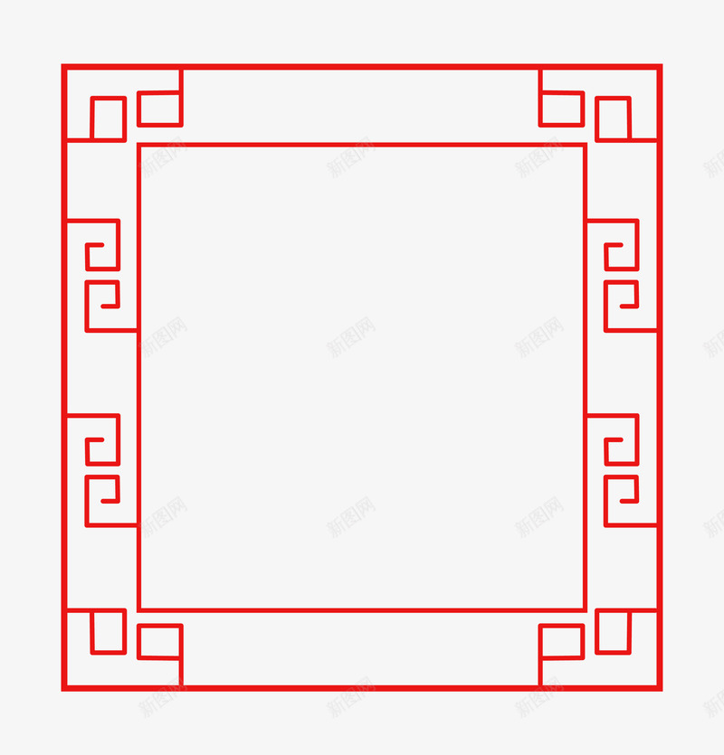 卡通中式花纹边框装饰图案矢量图ai免抠素材_新图网 https://ixintu.com 中国风花纹 中式纹理边框 中式花纹边框 花纹边框 装饰 边框样式 矢量图