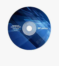 蓝色DVD光盘模板素材