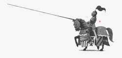 英勇的骑士手绘英勇骑士团高清图片