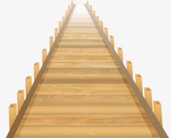 小路唯美木制板桥高清图片