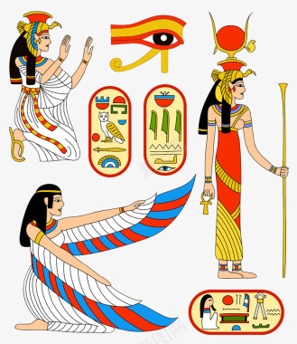 埃及人物图标图标
