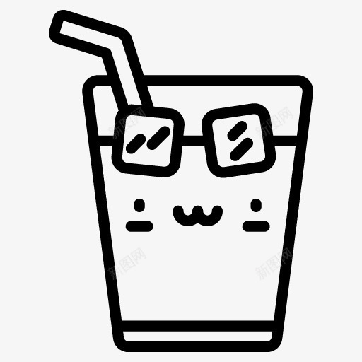 手绘的果汁杯图标png_新图网 https://ixintu.com png图形 png装饰 手绘 果汁杯 装饰 饮料