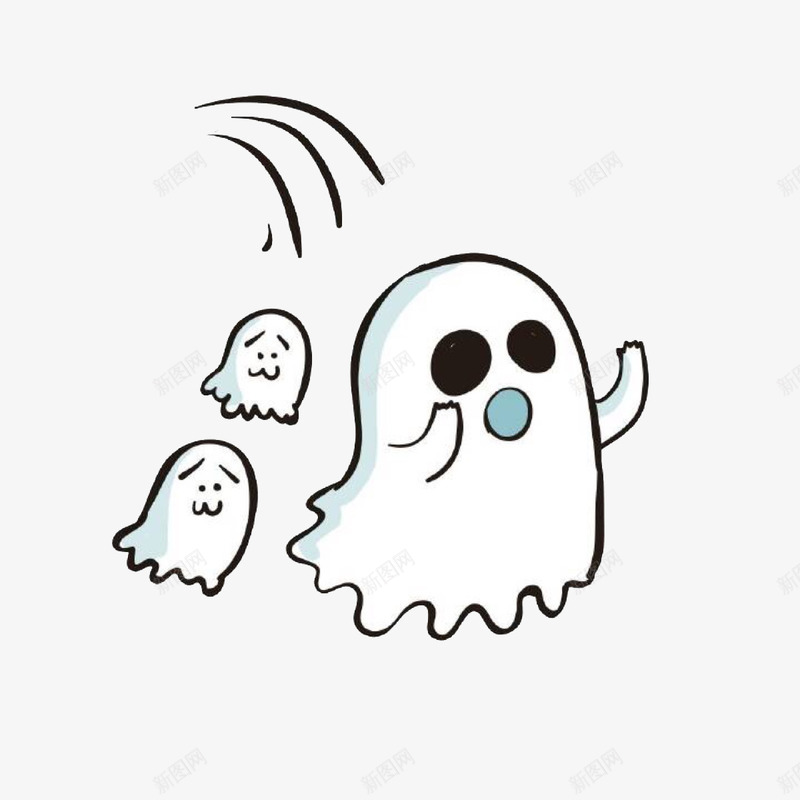 鬼魂png免抠素材_新图网 https://ixintu.com 万圣节快乐 万圣节素材 卡通 西方节日