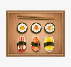 日式盖饭寿司素材