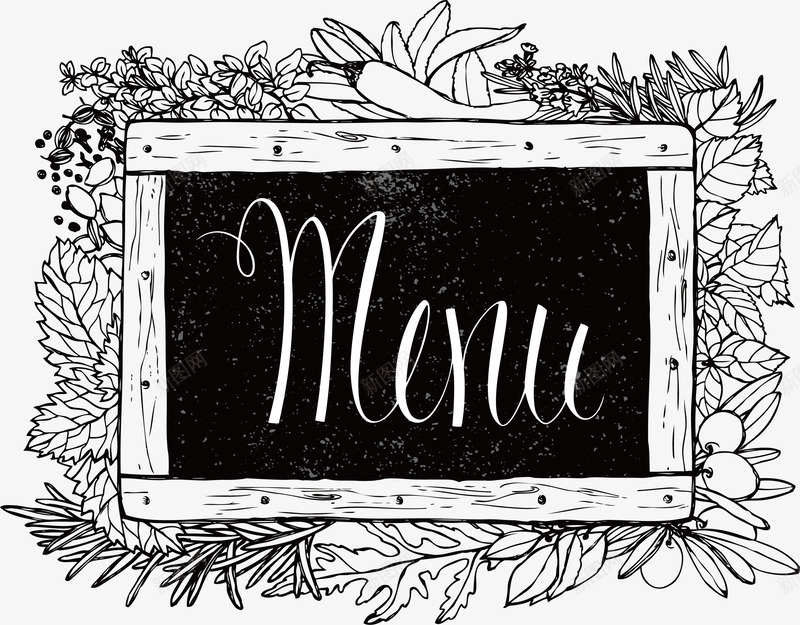 餐厅菜单标题png免抠素材_新图网 https://ixintu.com menu 手绘风 矢量png 菜单 菜单标题 餐厅菜单