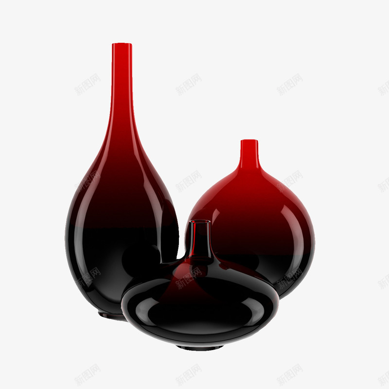 黑红色渐变日式花瓶png免抠素材_新图网 https://ixintu.com 日式 日式花瓶 渐变色日式花瓶 瓶子 花瓶 黑红色渐变日式花瓶