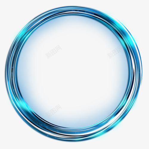 梦幻光圈png免抠素材_新图网 https://ixintu.com 光圈免抠素材 光圈图片 圆形 蓝色