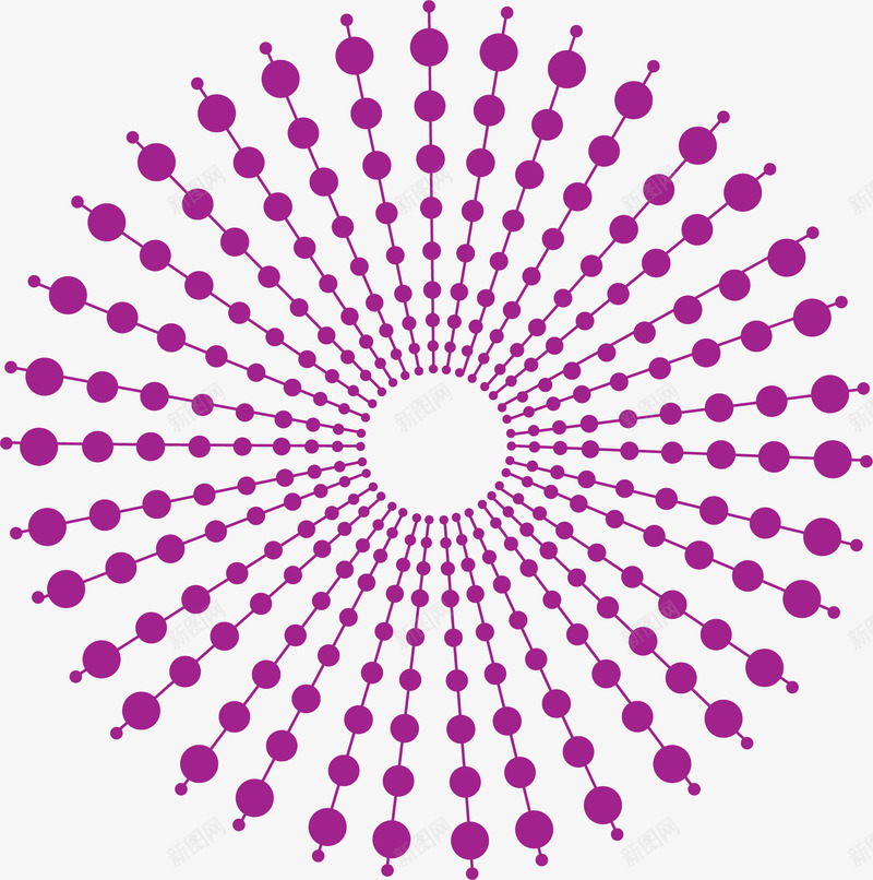 创意不规则的图形矢量图ai免抠素材_新图网 https://ixintu.com 圆圈 圆点 紫色 矢量图
