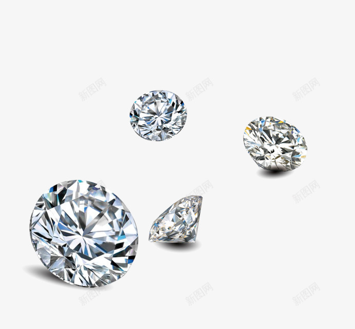 白色钻石图形png免抠素材_新图网 https://ixintu.com 免抠 图形 白色 素材 钻石