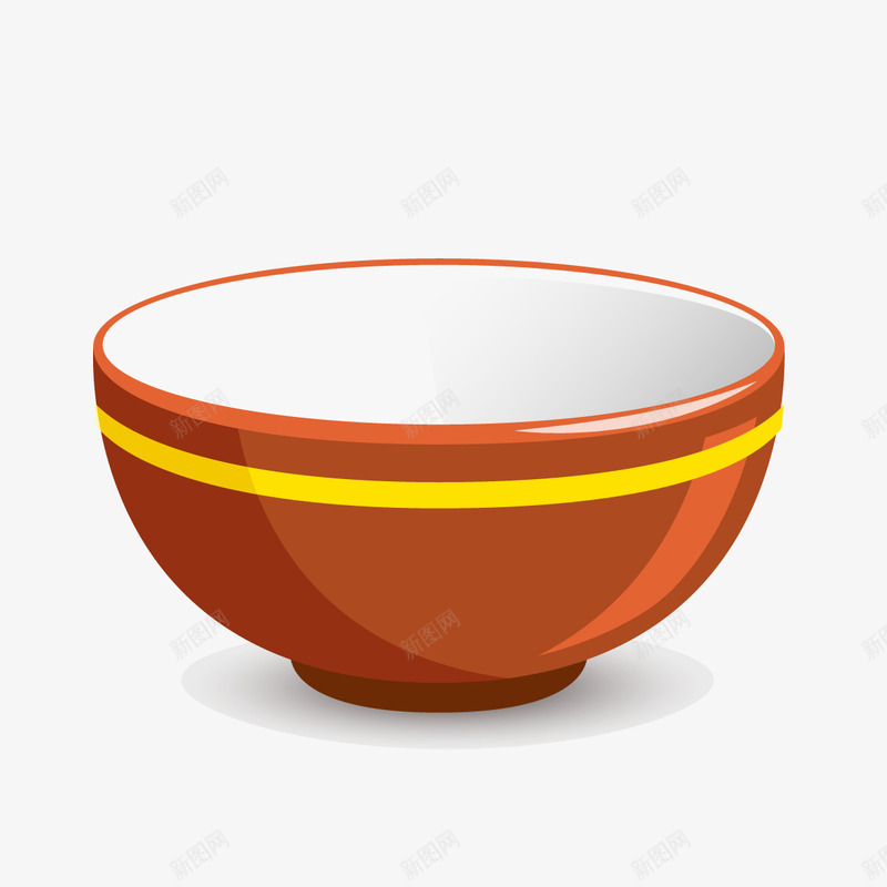 红色的瓷碗png免抠素材_新图网 https://ixintu.com PNG图形 PNG装饰 手绘 瓷器 瓷碗 碗 装饰