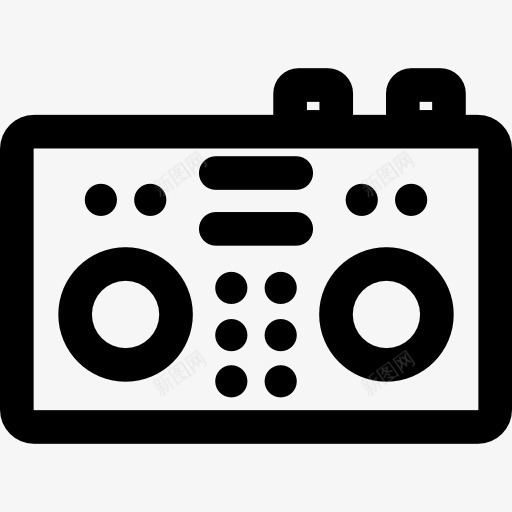 搅拌机图标png_新图网 https://ixintu.com 乐器 搅拌机 收音机 音乐 音乐和多媒体的混合 音响