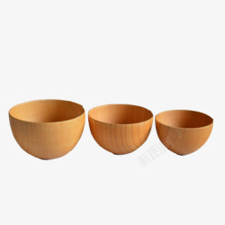 日式木碗素材