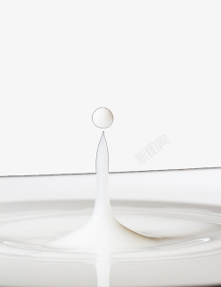 水滴状牛奶波纹素材