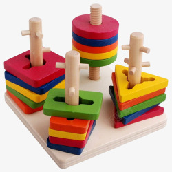 叠叠圈幼儿智力玩具高清图片